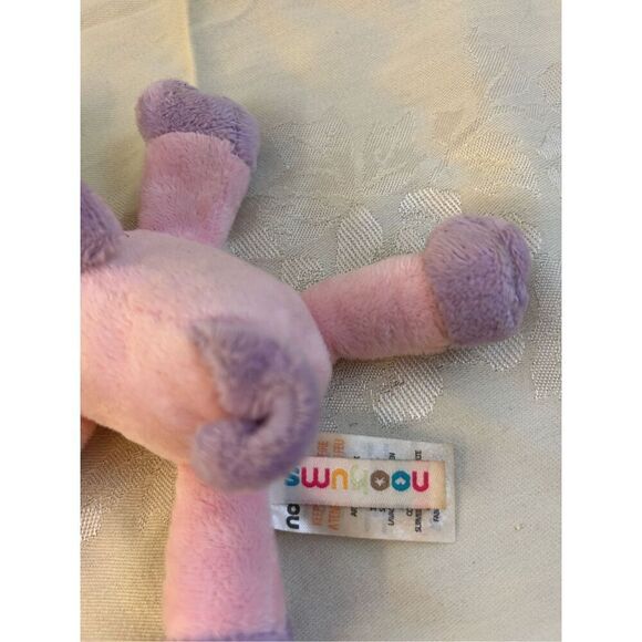 Nookums Unicorn pink plush pacifier holder rattle toy replacement - Picture 3 of 4